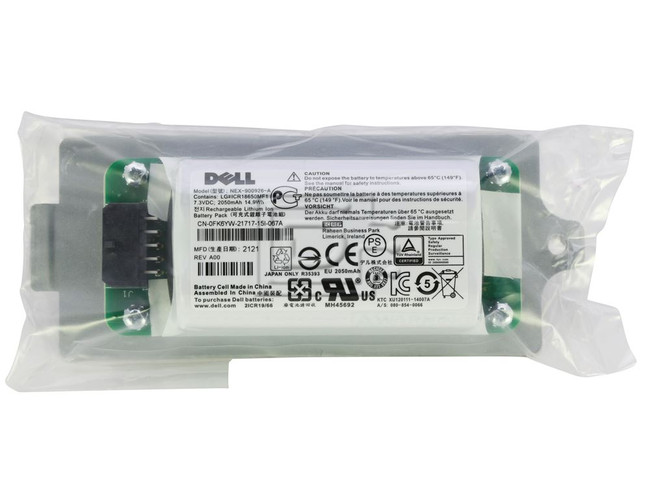 Dell Equallogic Compellent 10DXV 010DXV NEX-900926-A FK6YW KVY4F 0FK6YW 0KVY4F K4PPV PS6210 PS4210 RAID Controller Backup Battery image 1