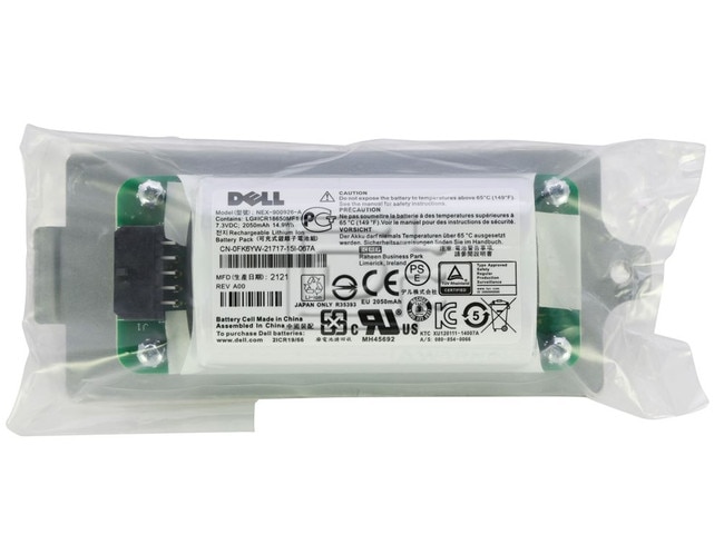 Dell Equallogic Compellent 10DXV 010DXV NEX-900926-A FK6YW KVY4F 0FK6YW 0KVY4F K4PPV PS6210 PS4210 RAID Controller Backup Battery Image 1 image