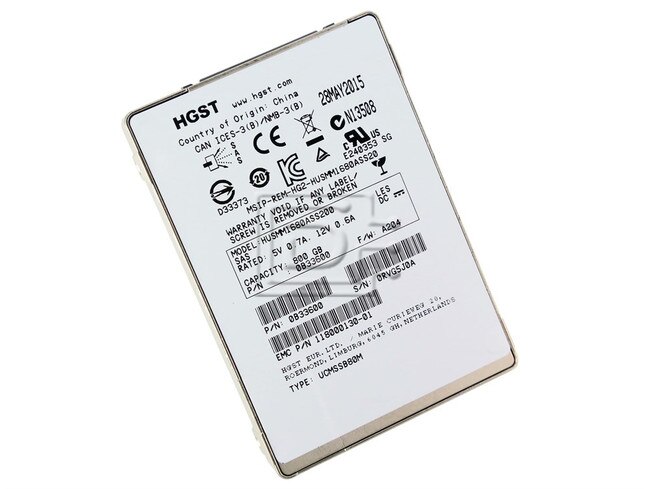 EMC 118000130-01 0B33600 HUSMM1680ASS200 EMC SAS SDD Hard Drive Image 2 image