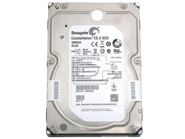 Seagate 118033259 403-0139-01 1C2278-037 SAS Hard Drive image 2