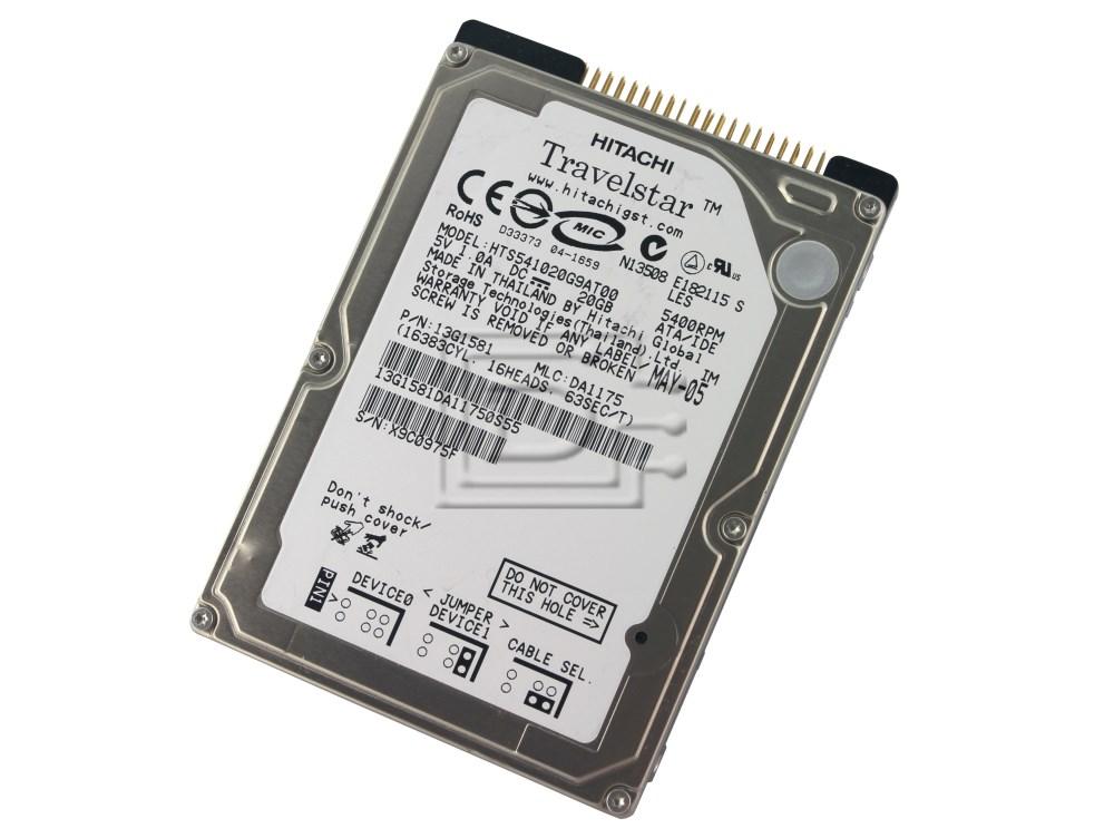 HGST 13G1581 HTS541020G9AT00 Laptop IDE ATA100 Hard Drive Image 2 image