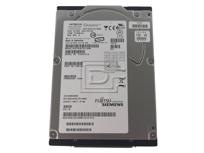 Hitachi 17R6378 HUS103073FL3800 SCSI Hard Drives image 1