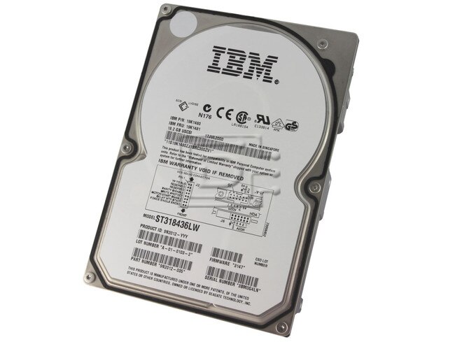 IBM 19K1480 68-Pin SCSI Hard Drive Image 1 image
