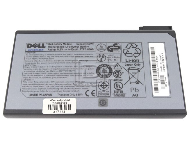 Dell 1K500 312-0051 Latitude C Series and Inspiron Laptop Battery image 