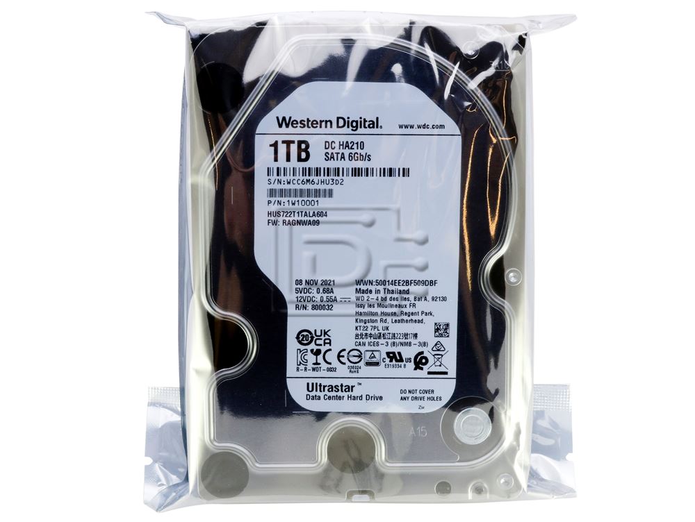 HDD 1TB 4個セット WD (HGST) DC HA210 計4TB