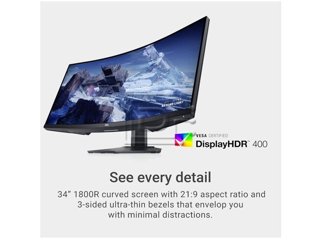 Dell 210-AZEP S3422DWG LED LCD Gaming Monitor curved ultrawide HD Image 2 image