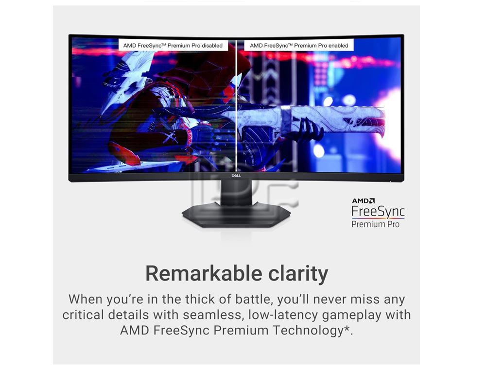 Dell 210-AZEP S3422DWG LED LCD Gaming Monitor curved ultrawide HD Image 6 image