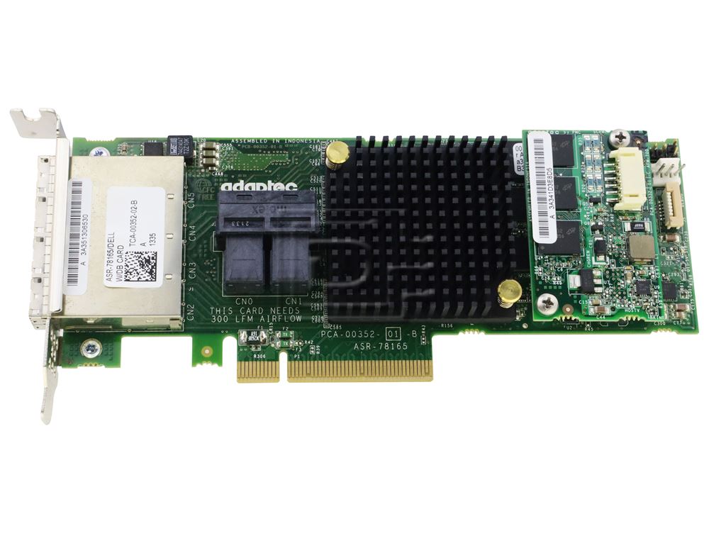 Adaptec 78165 /2280900-R PCIe SAS / SATA RAID Controller Adapter