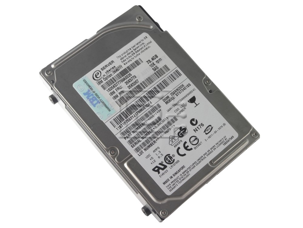 IBM 26K5777 39R7389 39R7391 9Y4066 ST973401SS 26K5267 26K5779 SAS Hard Drives Image 3 image