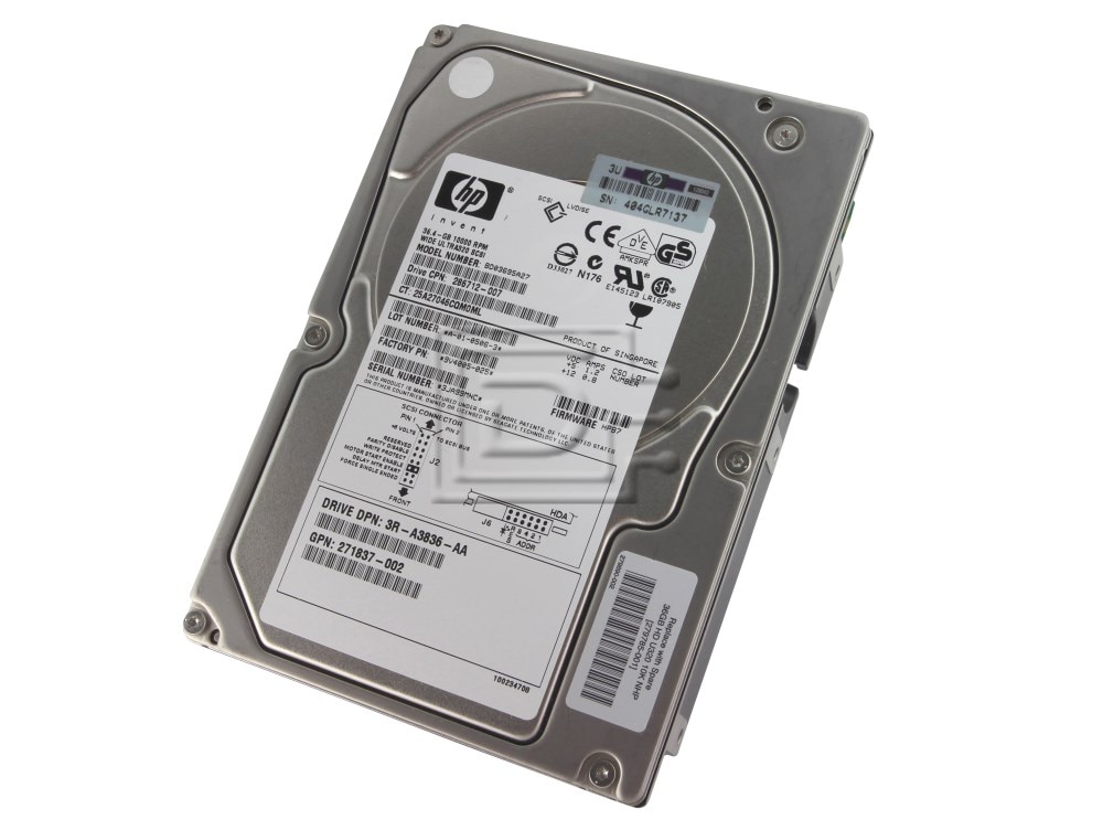 HEWLETT PACKARD 271832-B21 SCSI Hard Drive Image 1 image