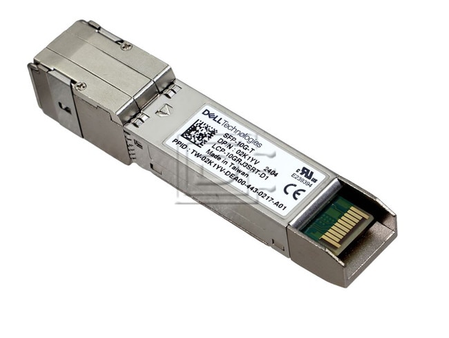 Dell 2K1YV SFP-10G-T 02K1YV SFP 10Gbps Rj45 Transceiver Module Image 1 image