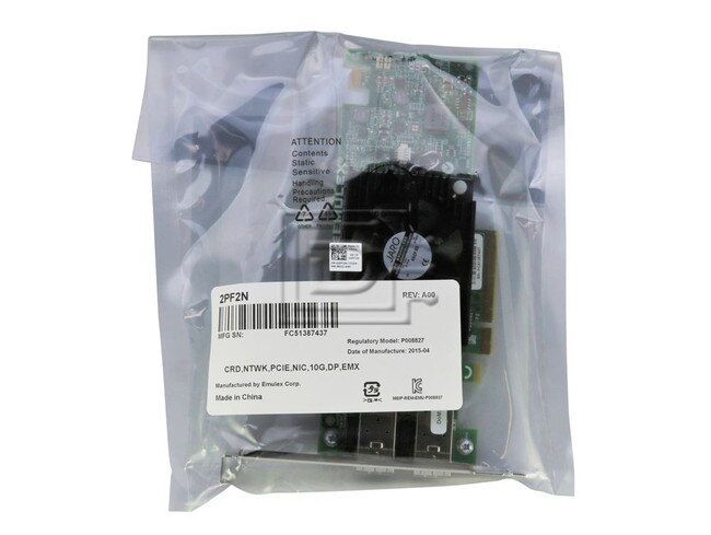 Dell 2PF2N 02PF2N P90KD 7NVY2 Dual Port 10 Gigabit Ethernet Adapter image 2