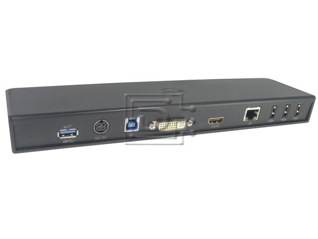 Dell 332-0446 YWDN0 J22N2 R47M9 WMGHV D3000 0YWDN0 0J22N2 0R47M9 0WMGHV Dell SuperSpeed Dual Video Docking Station DEL-332-0446-BN-OE Image 2 image