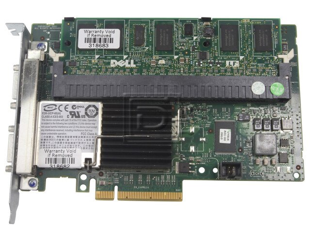 Dell 341-5899 K275F 0K275F MP969 0MP969 0FY374 FY374 FU022 0FU022 0J155F J155F SAS / Serial Attached SCSI RAID Controller Card image 1