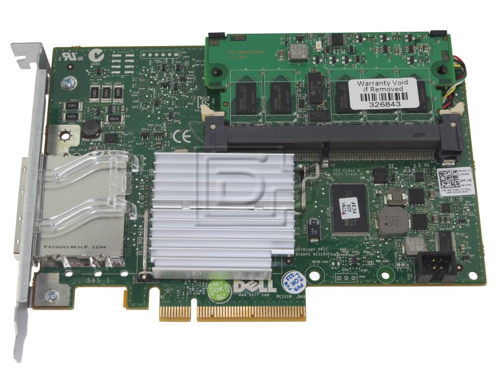 Dell PowerEdge PERC H800 512 MB External SAS SATA RAID Controller Card BBU D90PG
