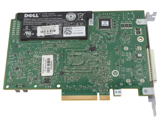 Dell 342-1193 NH118 0NH118 N743J 0N743J 71N7N 071N7N 87V49 087V49 D90PG 0D90PG SAS / Serial Attached SCSI RAID Controller Card image 5