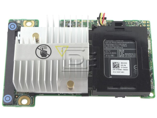 Dell 342-3536 PCVT5 0PCVT5 TY8F9 0TY8F9 TTVVV RAID Controller Card image 