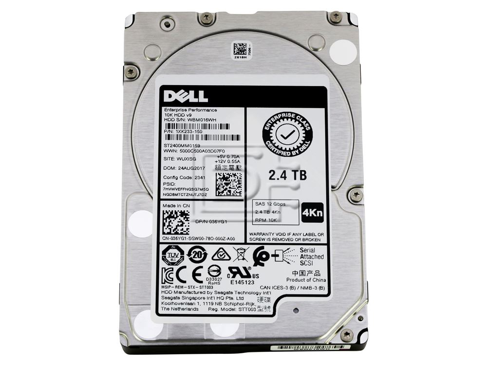 Seagate 36YG1 036YG1 1XK233-150 SAS Hybrid Hard Drive Image 2 image