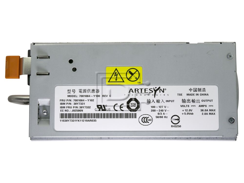 IBM 39Y7332 39Y7331 7001084-Y100 7001084-Y102 IBM Power Supply Image 4 image