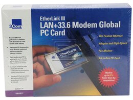 3COM 3C563D PCMCIA LAN +33.6 Modem Global Adapter