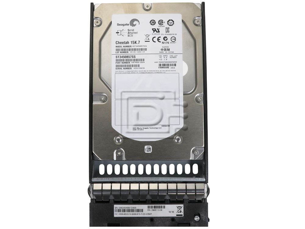 Dell 03J3K9 450GB 15K RPM SAS 6Gbps 3.5/" HDD With Tray