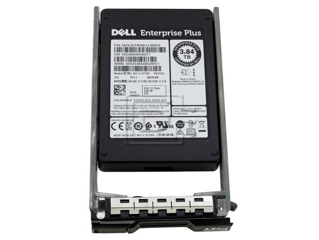 Dell 400-AJDE 4NMJF 04NMJF 400-AJDZ CT0H2 Dell Compellent SC4020 3.84TB SAS SSD Image 1 image