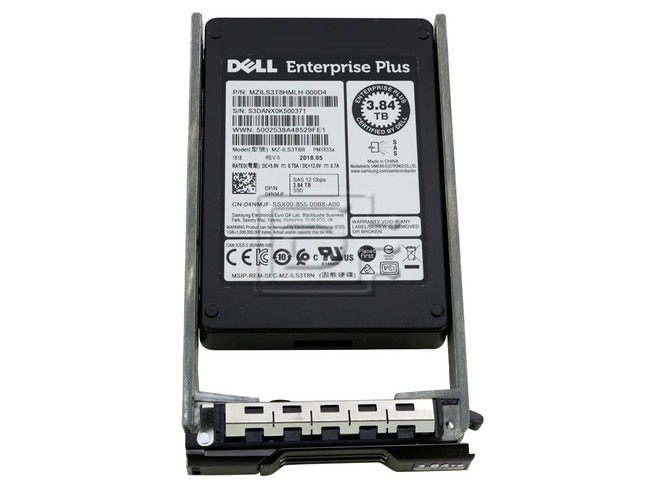 Dell 400-AJDE 4NMJF 04NMJF 400-AJDZ CT0H2 Dell Compellent SC4020 3.84TB SAS SSD image 1