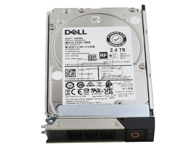 Dell 400-BBXI 7GXW7 2.4TB SAS 10K 10000 RPM 12G Hard Drive HDD PowerEdge Image 2 image