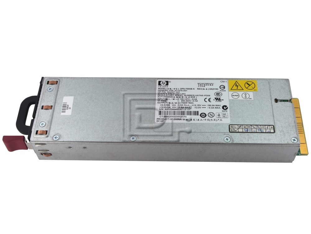HEWLETT PACKARD 411077-001 DPS-700GB HSTNS-PD06 411076-001 393527-001 412211-001 Power Supply Unit Image 1 image