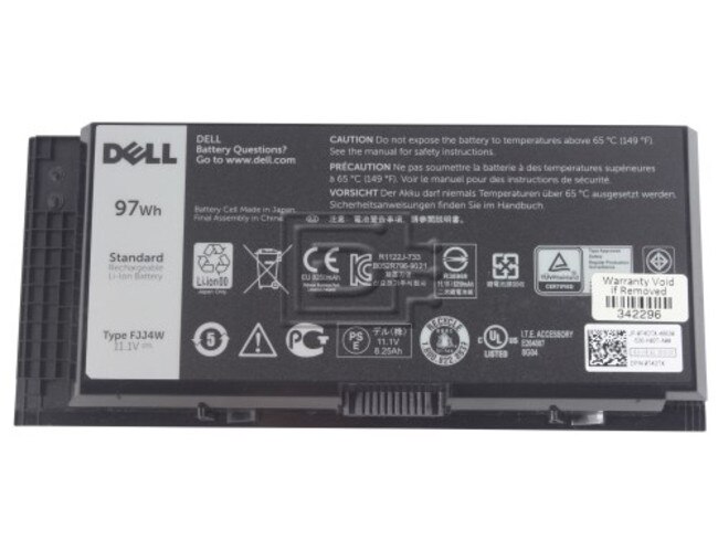 Dell 451-BBDJ FJJ4W PG6RC 4HJXX FV993 0FJJ4W 0PG6RC 04HJXX 0FV993 0T4DTX T4DTX 7DWMT 07DWMT 9-cell Lithium Battery image 1