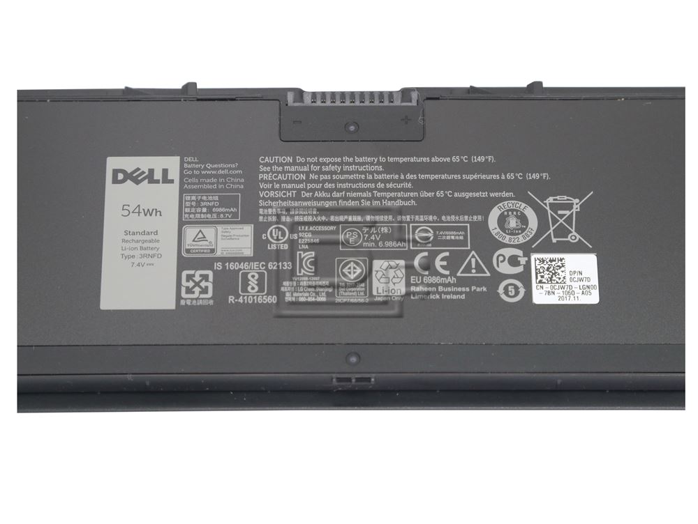 Dell CJW7D G0G2M 451-BBOG 451-BBFS 451-BBQE 3RNFD 6G86K G95J5 T19VW 5K1GW G95J5 451-BBFT 451-BBFY CJW7D KKNHH Latitude Laptop Battery Image 2 image