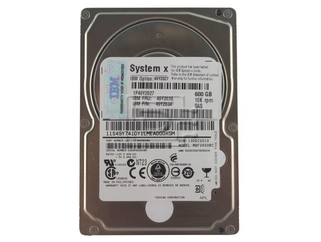 IBM 49Y2031 9PN066-039 49Y2027 49Y2028 SAS Hard Drives Image 1 image