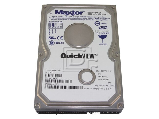 Maxtor 4R160L0 IDE ATA/100 Hard Drive image 1