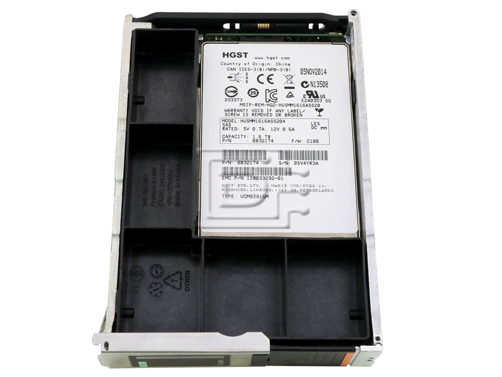 EMC 005051155 / HGST Ultrastar SSD1600MM 0B32174 / HUSMM1616ASS204