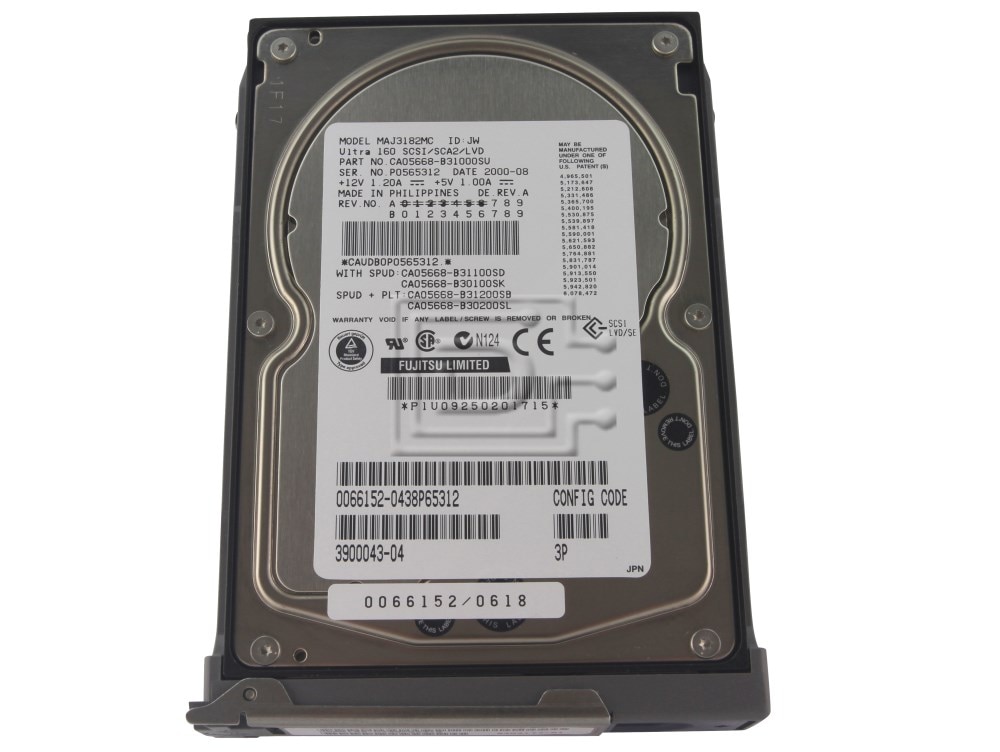 SUN MICROSYSTEMS 540-4177 390-0043 X5237A SCSI hard drive Image 1 image