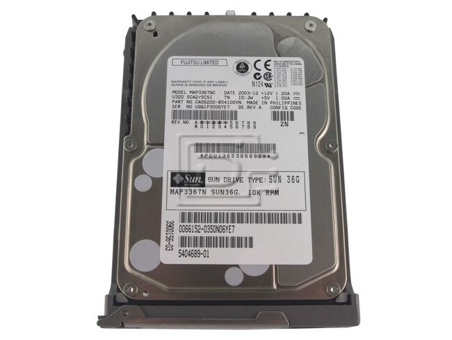SUN MICROSYSTEMS 540-4689 X5244A SCSI hard drive image 1