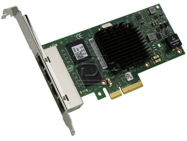 Dell 540-BBDS 540-BBDD 0X8DHT X8DHT 0KM1M1 KM1M1 00NWK2 0NKW2 540-11358 Quad Port Gigabit Ethernet Adapter / NIC image 1