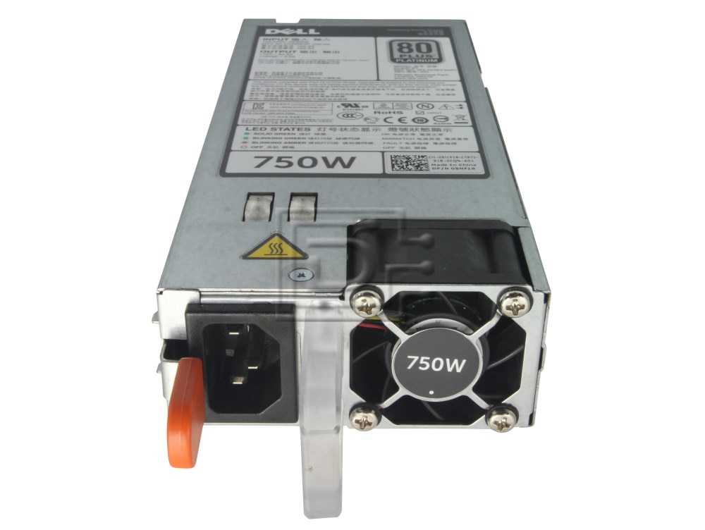 Dell 5NF18 27F3G 027F3G 05NF18 D750E-S1 DPS-750AB-2 6W2PW 06W2PW D5MW8 0D5MW8 F750E-S0 W0CTF 0W0CTF AA26900L E750E-S0 0F9F51 F9F51 Dell Power Supply Image 3 image