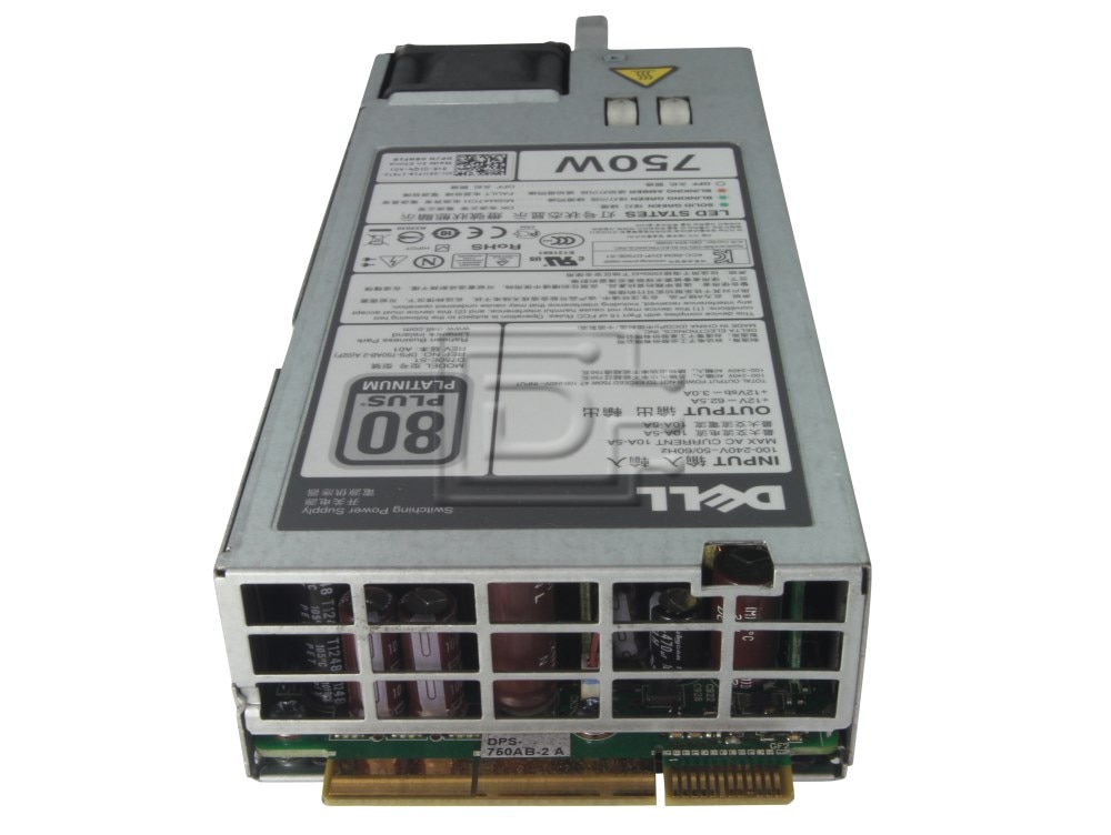 Dell 5NF18 27F3G 027F3G 05NF18 D750E-S1 DPS-750AB-2 6W2PW 06W2PW D5MW8 0D5MW8 F750E-S0 W0CTF 0W0CTF AA26900L E750E-S0 0F9F51 F9F51 Dell Power Supply Image 4 image