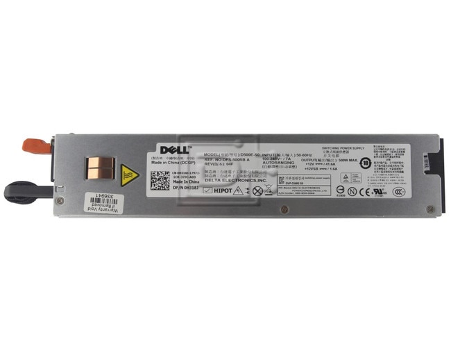 Dell 60FPK 060F9K A500E-S0 G627J 0G627J H318J 0H318J D500E-S0 DPS-500RB MHD8J 0MHD8J Dell Power Supply Image 1 image