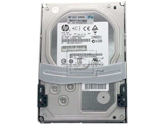 HEWLETT PACKARD 677355-001 638521-002 695507-003 677243-001 MB3000FBUCN 625030-001 SAS Hard Drive Image 2 image