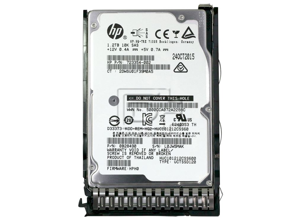 HP 1.2TB 6G 10K 2.5" SAS 718162-B21 718292-001 726480-001 Gen8 HDD Hard Drive 