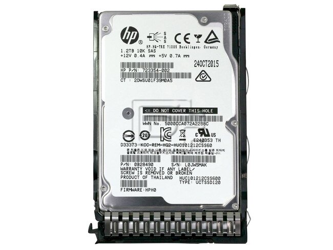 HEWLETT PACKARD 697574-B21 697631-001 718292-001 693647-001 726480-001 781514-002 HP SFF 2.5" SAS Hard Drives Image 2 image