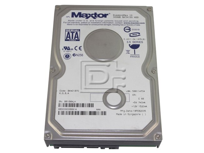 Maxtor 6B300S0 SATA Hard Drive image 1