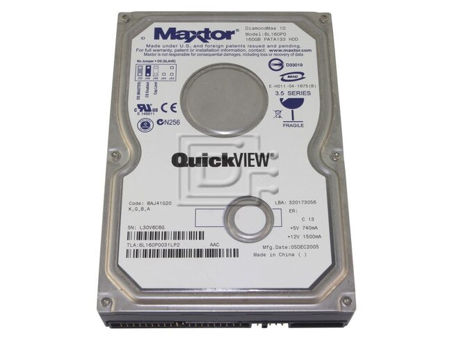Maxtor 6L160P0 SATA hard drives Image 1 image