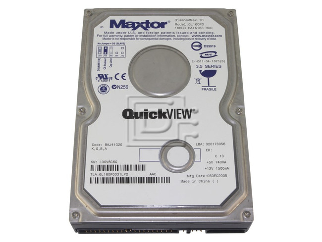 Maxtor 6L160P0 IDE hard drives image 1