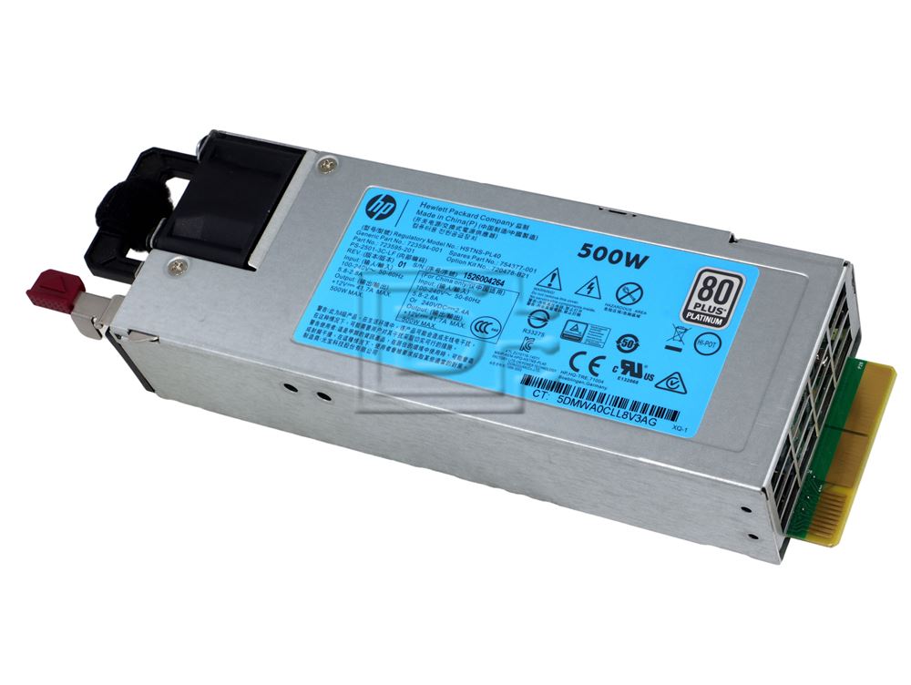 HEWLETT PACKARD 723594-001 723595-101 754377-001 720478-B21 Proliant 500W Power Supply Image 1 image
