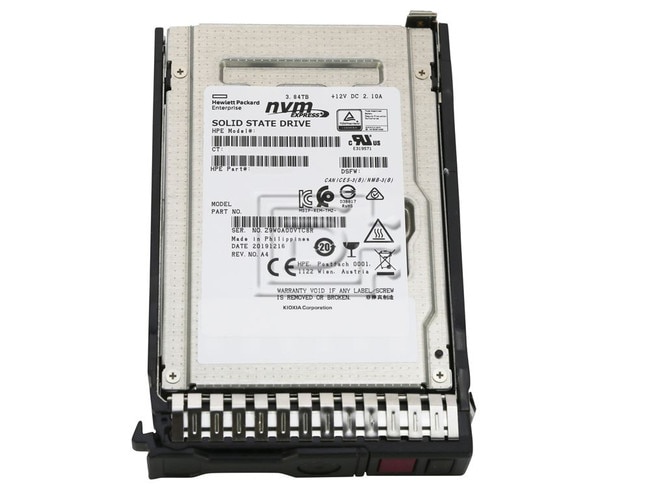 HEWLETT PACKARD P26538-B21 55710-S21 656108-001 PCIe NVMe U.3 Solid State Drive image 1