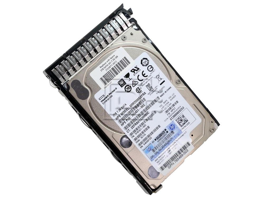 HP 765455-B21 2TB 7.2 SFF SATA 6G Smart Hard disk drive