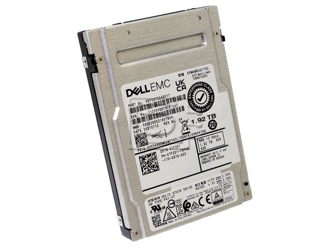 Dell 7F2D1 07F2D1 SDFUS75DHB02T KPM6WRUG1T92 SAS Solid State Drive Image 1 image